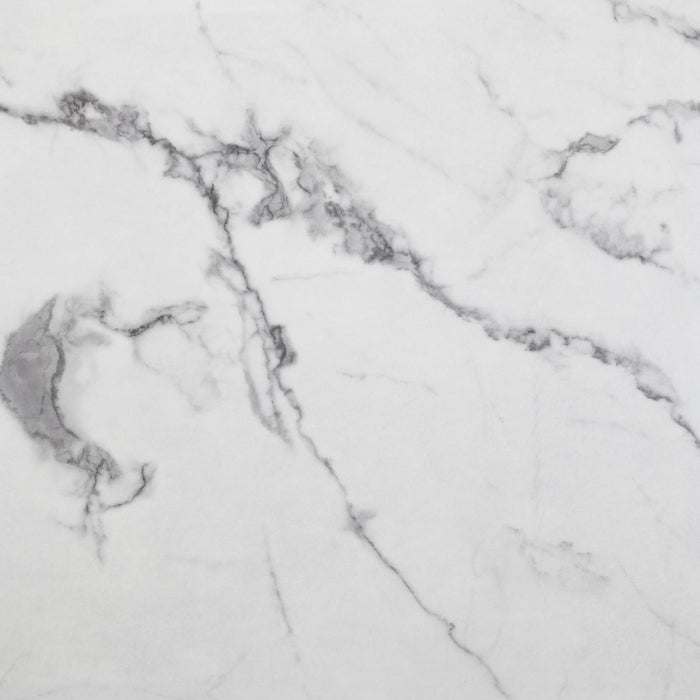 T111 - Chrome Coffee Table & 2 End Tables - White