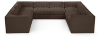 Rummi - Velvet Performance Fabric Upholstered Modular Sectional - Stylish Home Furniture