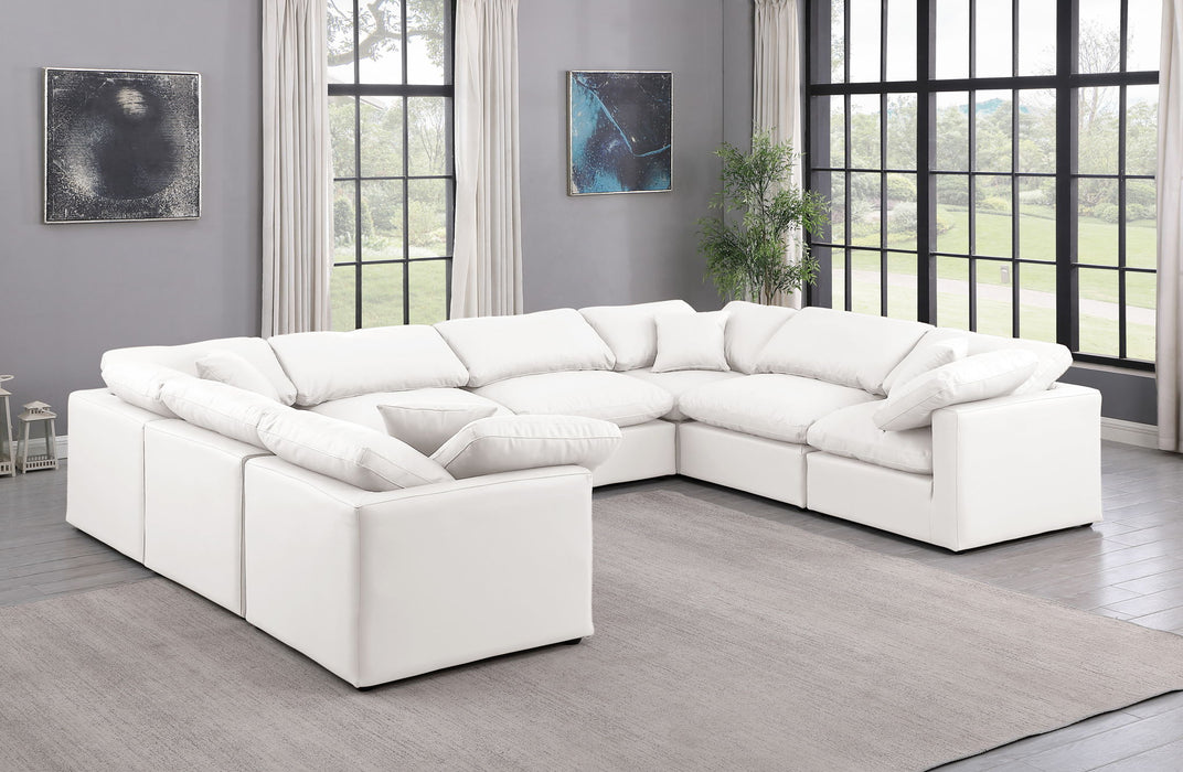 Indulge - Faux Leather 8 Piece Modular Sectional - Stylish Home Furniture
