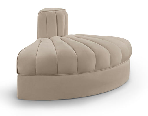 Rummi - Velvet Performance Fabric Upholstered Modular Chair - Stylish Home Furniture