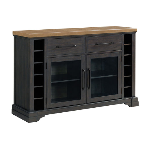 Montrose - Server - Espresso And Brown - Stylish Home Furniture