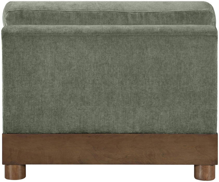 Turin - Chenille Fabric Upholstered Modular Armless Chair - Stylish Home Furniture