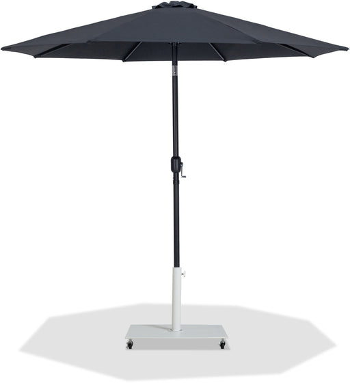 Fiji - Aluminum Patio Umbrella With Square White And Black Base
