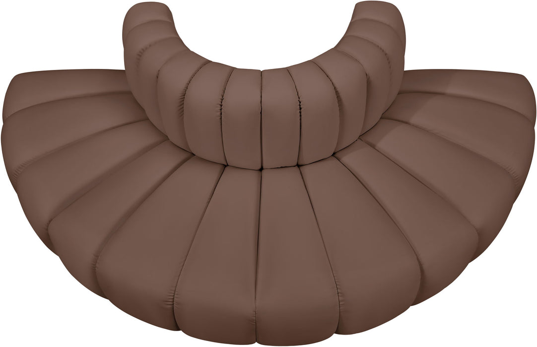 Arc - Faux Leather 4 Piece Modular Sofa