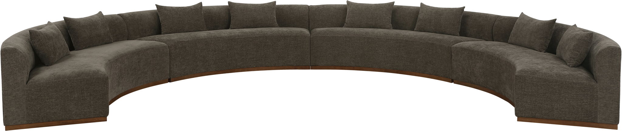 Avanti - Chenille Fabric Upholstered 4 Piece Modular Sectional - Stylish Home Furniture