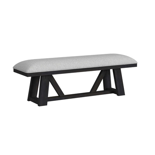 Transcend - Dining Bench - Charcoal / Light Gray - Stylish Home Furniture