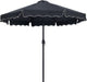 Amalfi - Aluminum Patio Umbrella - Black Base / Black Pole - Stylish Home Furniture