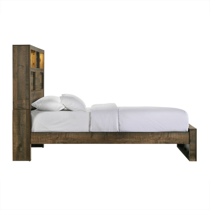 Bailey - Bookcase Panel Bed With Bluetooth - Stylish Home Furniture