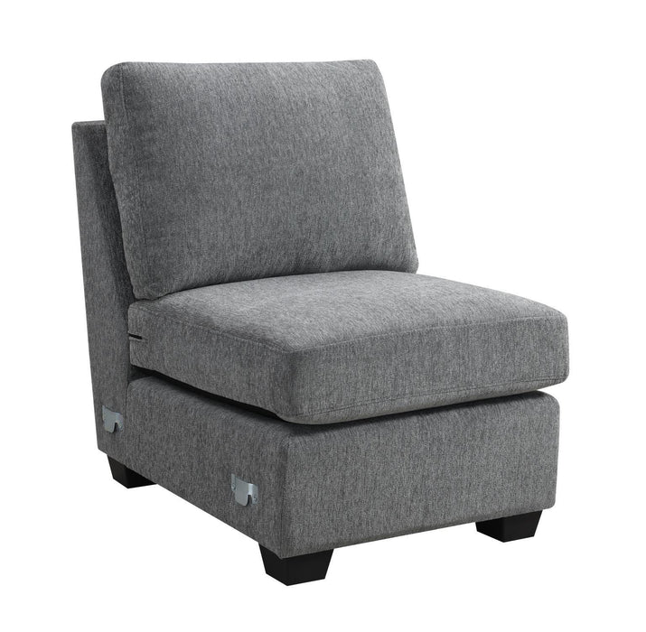 U327 - Armless Chair - Gray