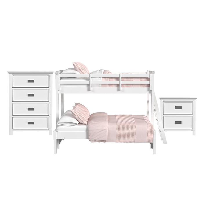 Hampton Kids - Bunk With Ladder Bedroom Set - Stylish Home Furniture