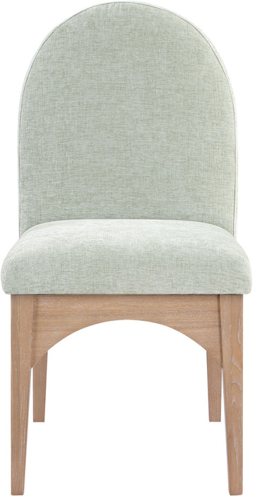 Waldorf - Chenille Dining Side Chair With Natural Legs