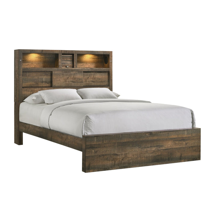 Bailey - Bookcase Panel Bedroom Set With Bluetooth - Stylish Home Furniture
