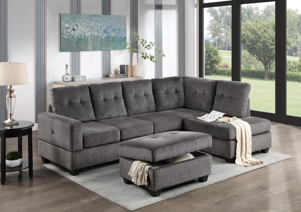 U323 - 2 Piece Sectional - Gray