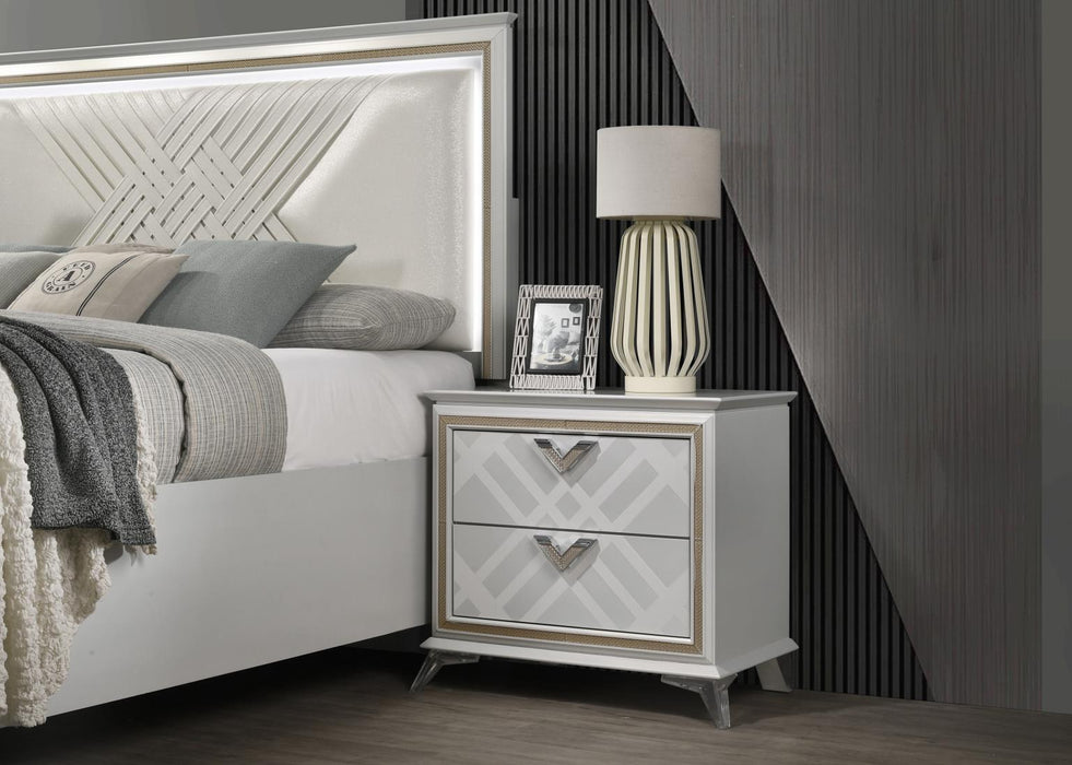 B026 - Nightstand - White