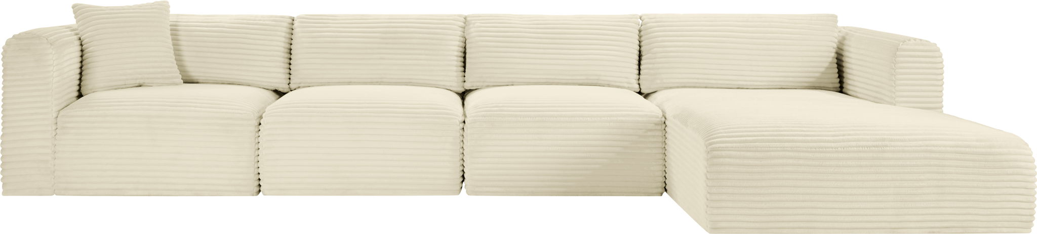 Shaggy - 4 Piece Modular Sectional