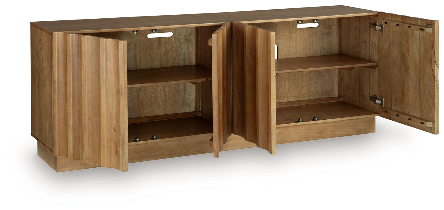 Timkins - Accent Cabinet - White Washed - Stylish Home Furniture
