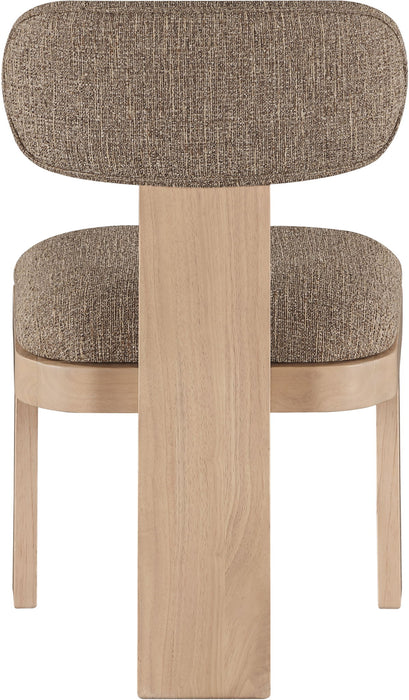 Timbra - Linen Textured Fabric Upholstered Dining Chair (Set of 2) - Natural Base