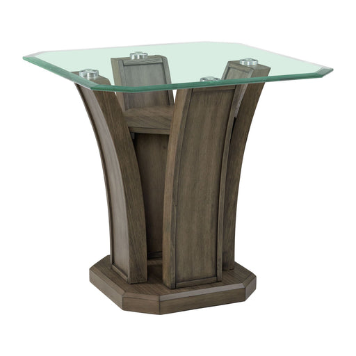 Dapper - Square End Table - Gray - Stylish Home Furniture