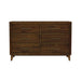 Malia - 6-Drawer Dresser - Walnut - Stylish Home Furniture
