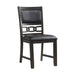Amherst - Standard Height Faux Leather Side Chair (Set of 2) - Walnut - Stylish Home Furniture