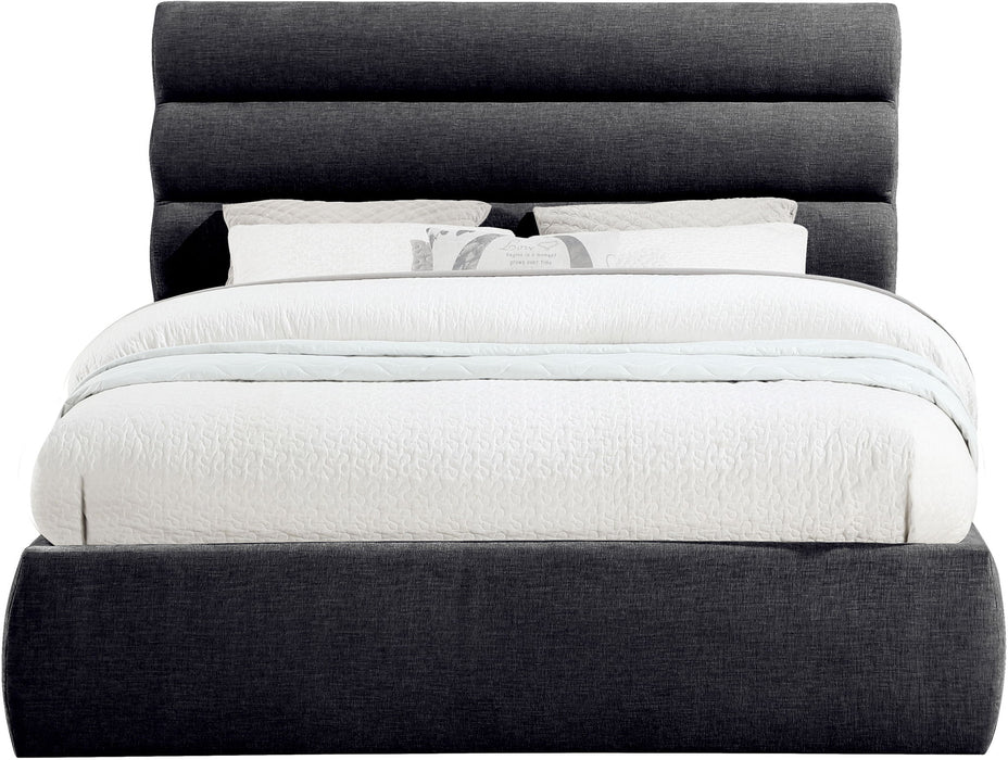 Adam - Chenille Fabric Bed With 52" Headboard