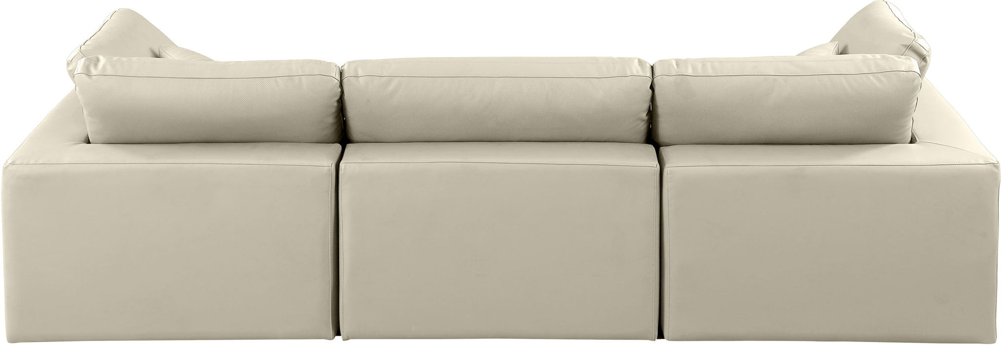 Comfy - Faux Leather Modular Sofa 3 Seats