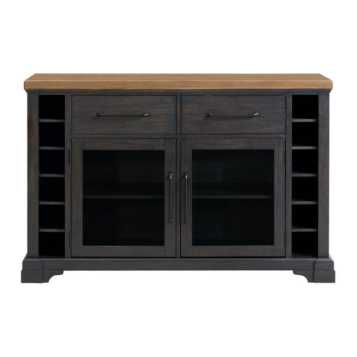 Montrose - Server - Espresso And Brown - Stylish Home Furniture