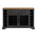 Montrose - Server - Espresso And Brown - Stylish Home Furniture