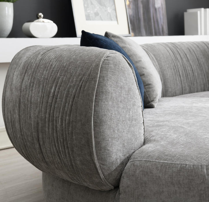 U307 - Modern Curved Sofa - Gray - Stylish Home Furniture