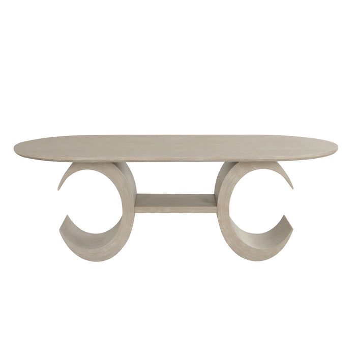 Gwendolyn - Oval Table Top And Base - Beige - Stylish Home Furniture