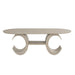 Gwendolyn - Oval Table Top And Base - Beige - Stylish Home Furniture