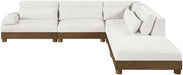 Turin - Chenille Fabric Upholstered Modular Sectional - Cream - Stylish Home Furniture