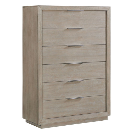 Arcadia - 6-Drawer Chest - Gray - Stylish Home Furniture