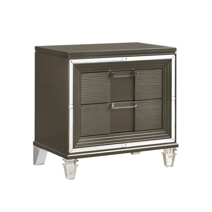 Twenty Nine - 2-Drawer Nightstand With USB - Dark Brown - Stylish Home Furniture