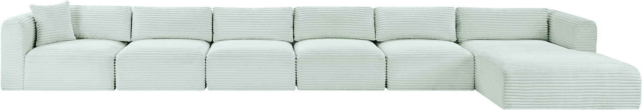 Shaggy - 6 Piece Modular Sectional With Chaise