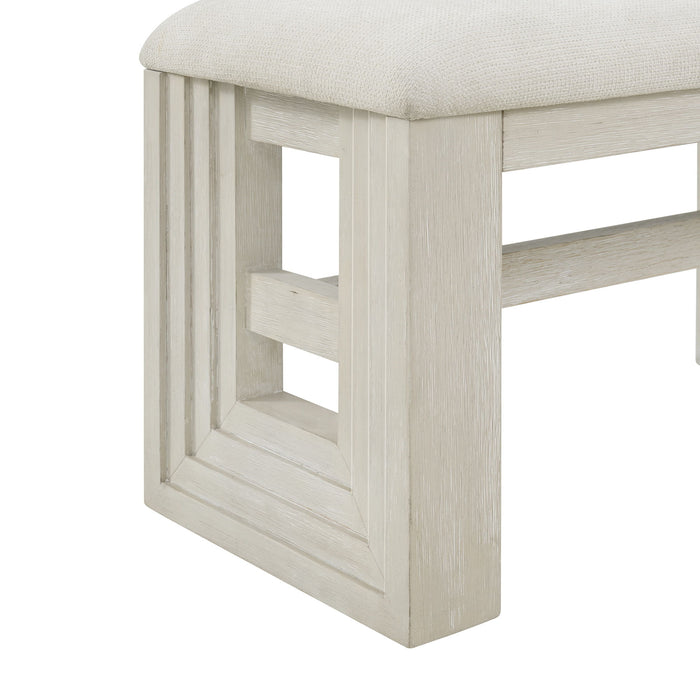 Avalanche - Dining Bench - Antique White - Stylish Home Furniture