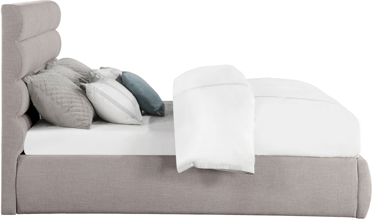 Adam - Linen Fabric Bed With 52" Headboard