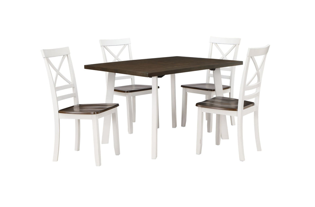 Ivy Lane - 5 Piece Dining Set (Table & 4 Chairs) - Buttermilk