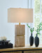 Laddner - Poly Table Lamp - Beige - Stylish Home Furniture