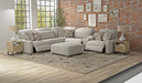 Terrence - Castered Cocktail Ottoman - Oyster - Stylish Home Furniture