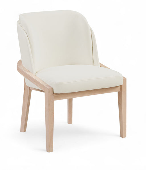 Navo - Faux Leather Upholstered Dining Chair - Natural Base