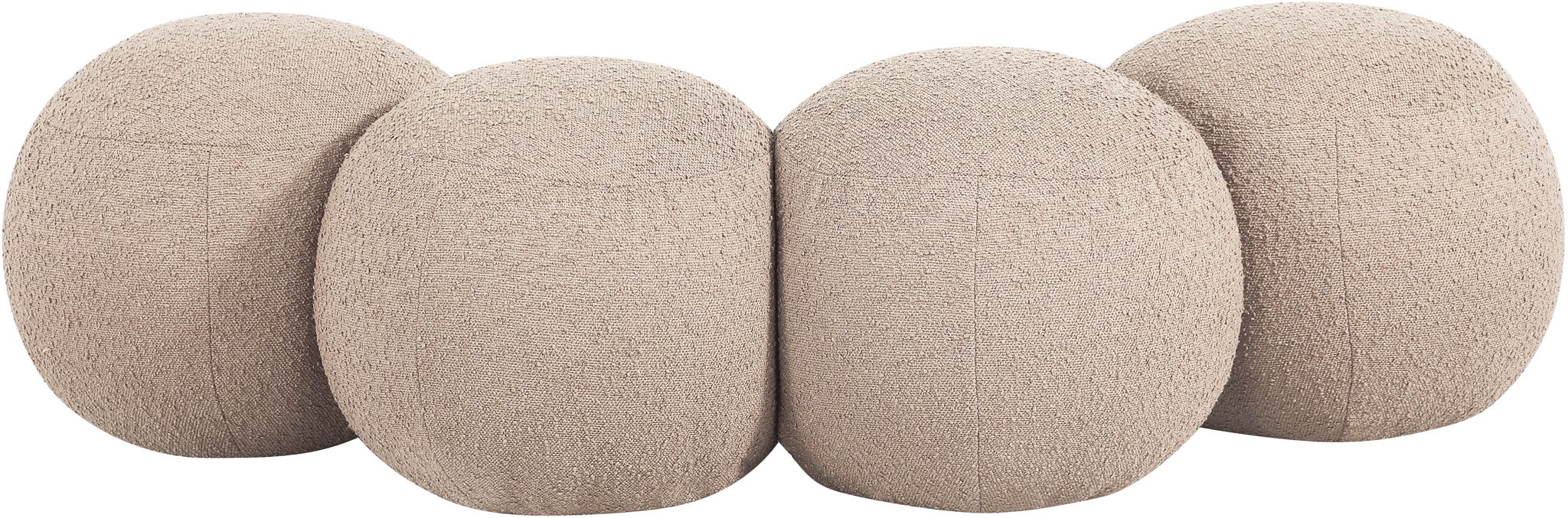 Apollo - Boucle Fabric Bench