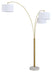 Valo - Metal Arc Lamp - Gold Finish - Stylish Home Furniture