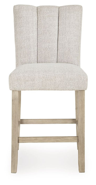 Larawyn - Upholstered Barstool (Set of 2) - Bisque - Stylish Home Furniture