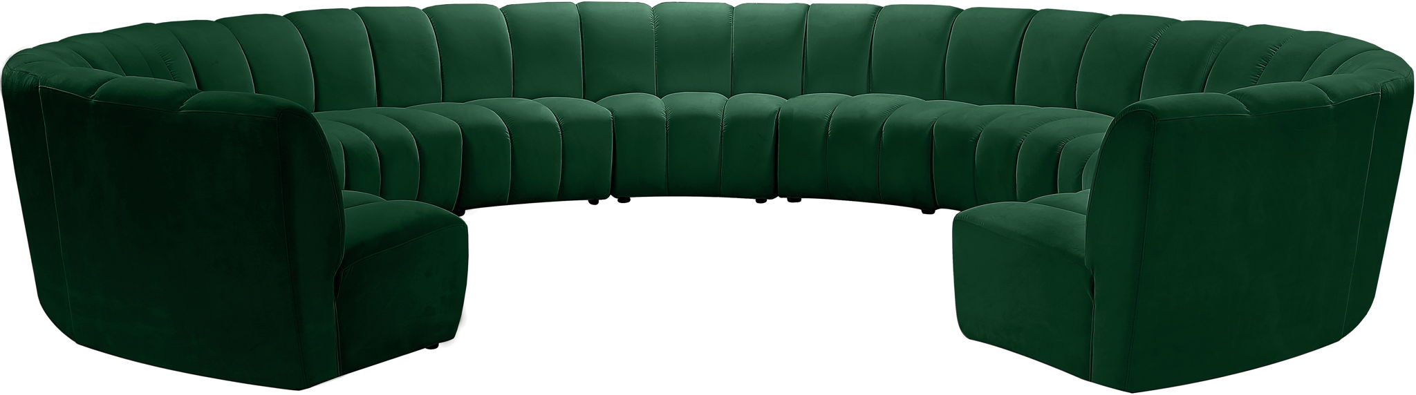 Infinity - 11 Piece Velvet Modular Sectional