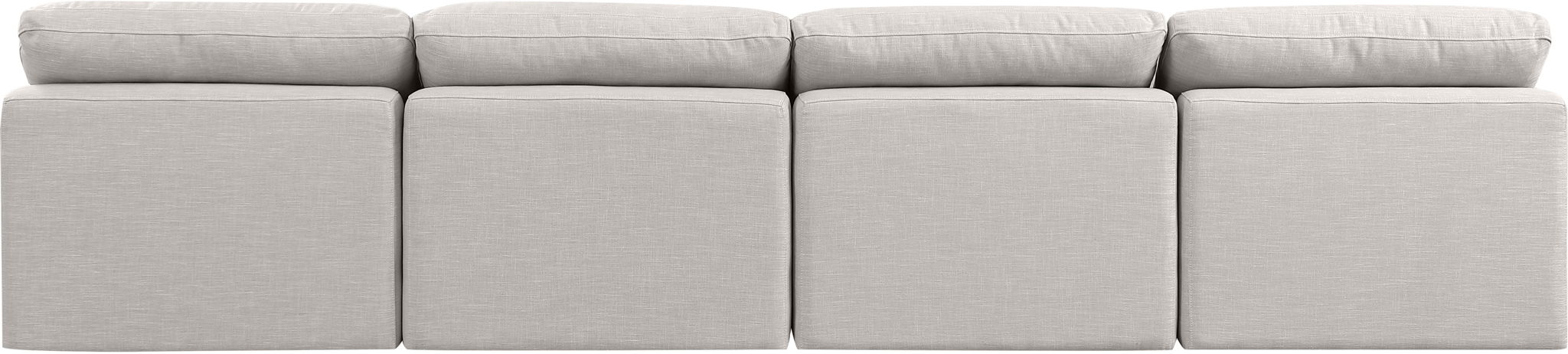 Indulge - Linen 4 Seat Modular Armless Sofa - Stylish Home Furniture