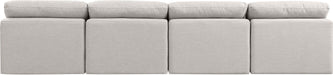 Indulge - Linen 4 Seat Modular Armless Sofa - Stylish Home Furniture
