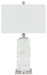 Malise - Alabaster Table Lamp  - White - Stylish Home Furniture