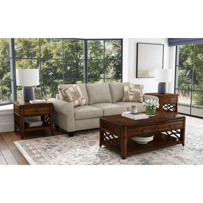 Phillipe - 3 Piece Occasional Table Set (Coffee Table & Two End Table) - Cherry - Stylish Home Furniture