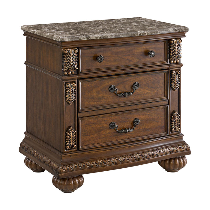 Cadenza - Nightstand With USB-C - Brown - Stylish Home Furniture